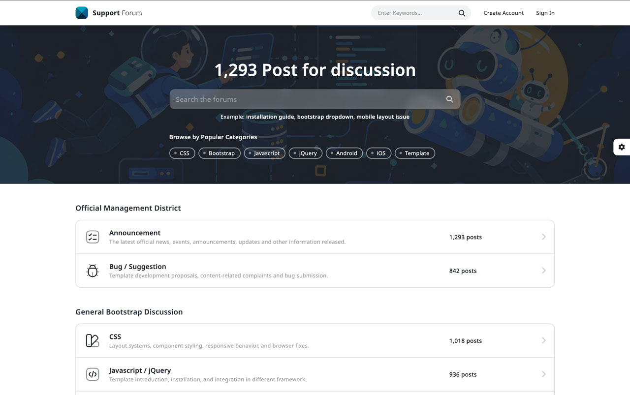 Color Admin Forum Version